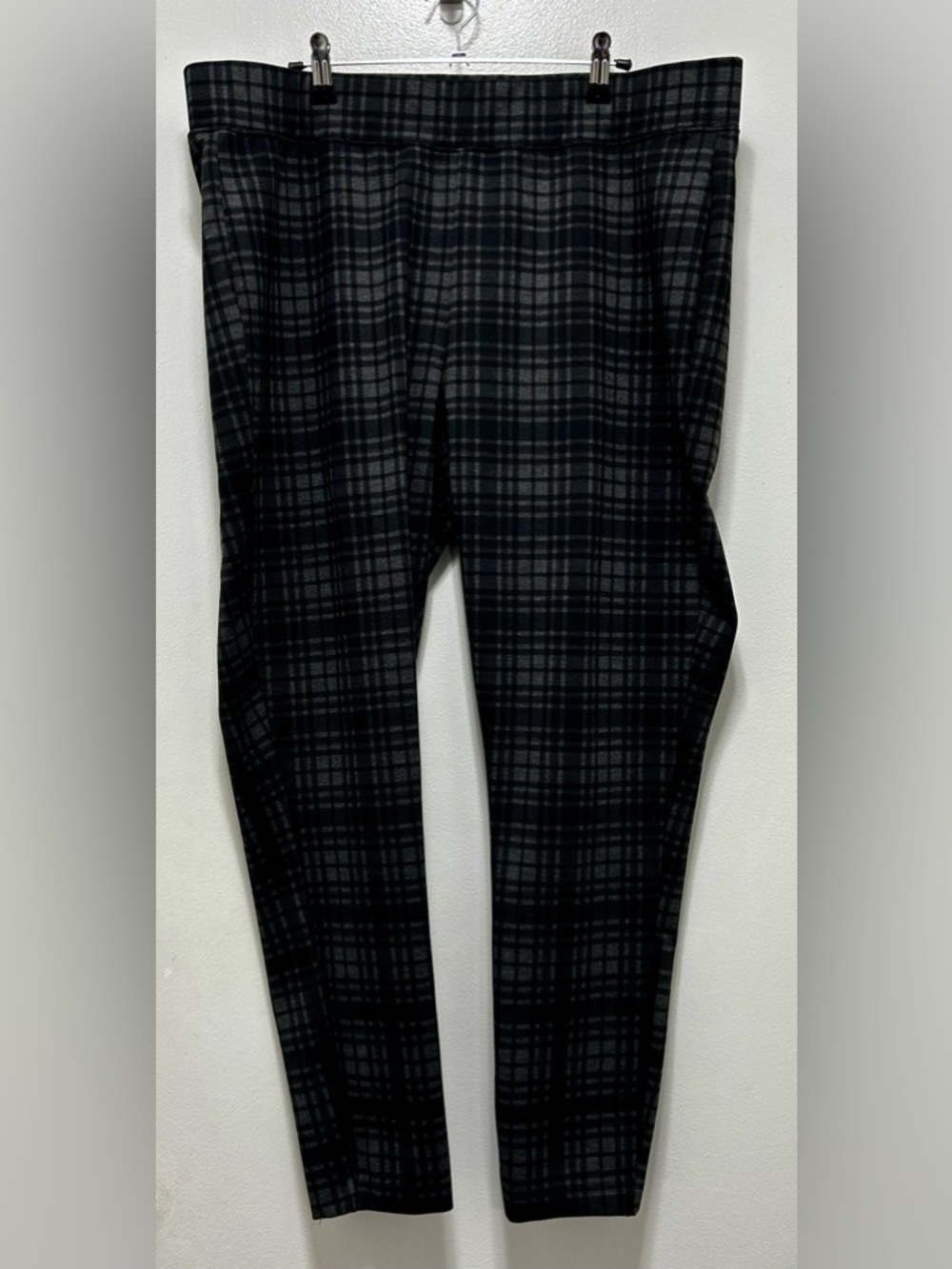 Maurices Black and Gray Plaid Skinny Pants